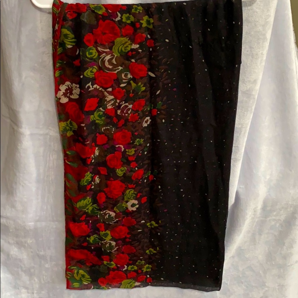 Apt. 9 black infinity scarf with roses